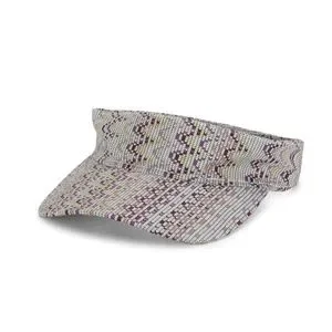 MISSONI Chevron Print Visor Cap MADE IN ITALY NWT Missoni Mare Blue White Black Logo Trim Knit Transparent  main image 4